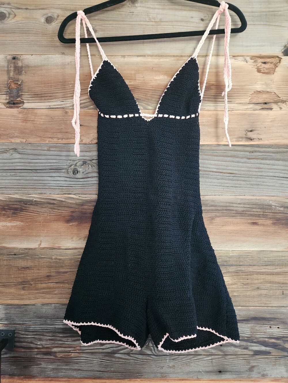 NWT FREE PEOPLE Akoia Jimbiani Crochet One- Piece Romper Size M SOLD OUT ONLINE - Picture 4 of 6